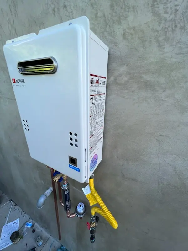 Tankless water heater installation for Moyock homes