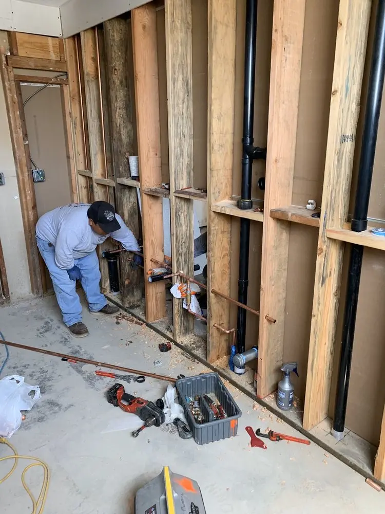 Commercial rough-in plumbing for Trenchless Sewer Repair in Moyock